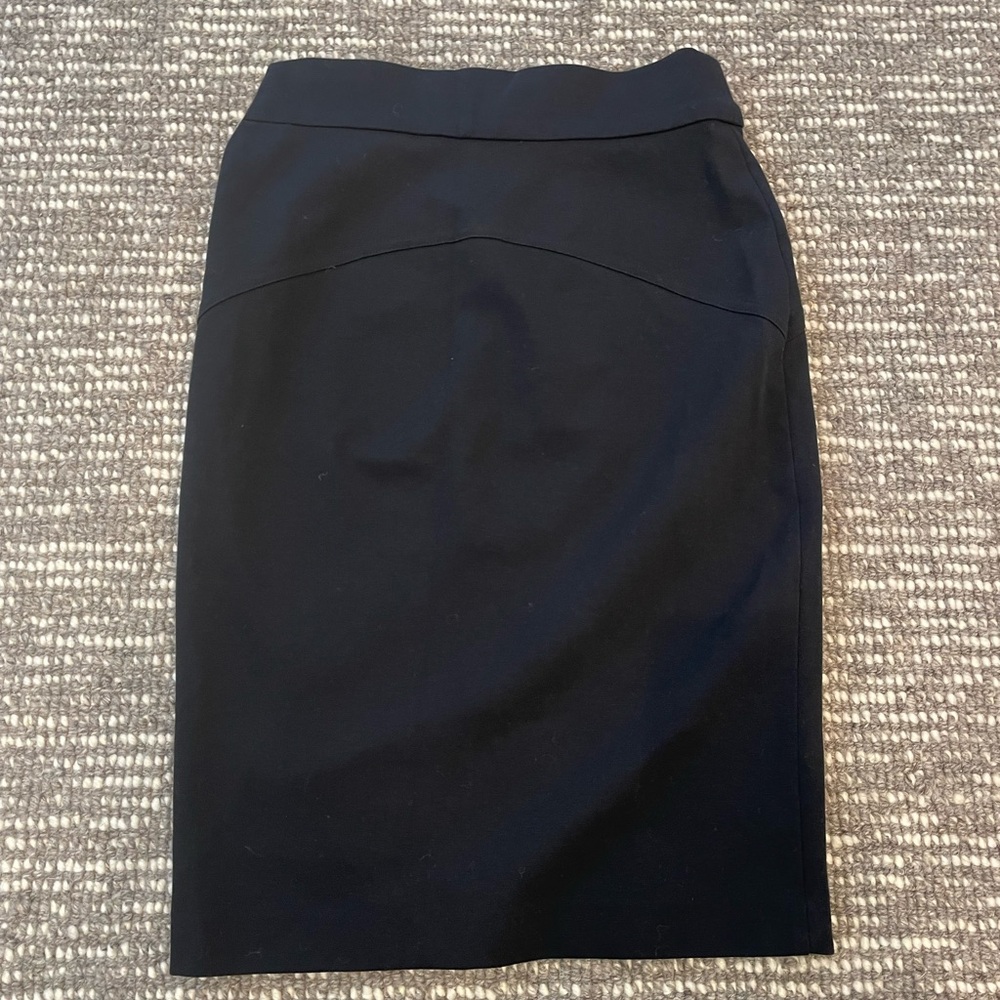 Diane von furstenberg black knit pencil skirt size 4